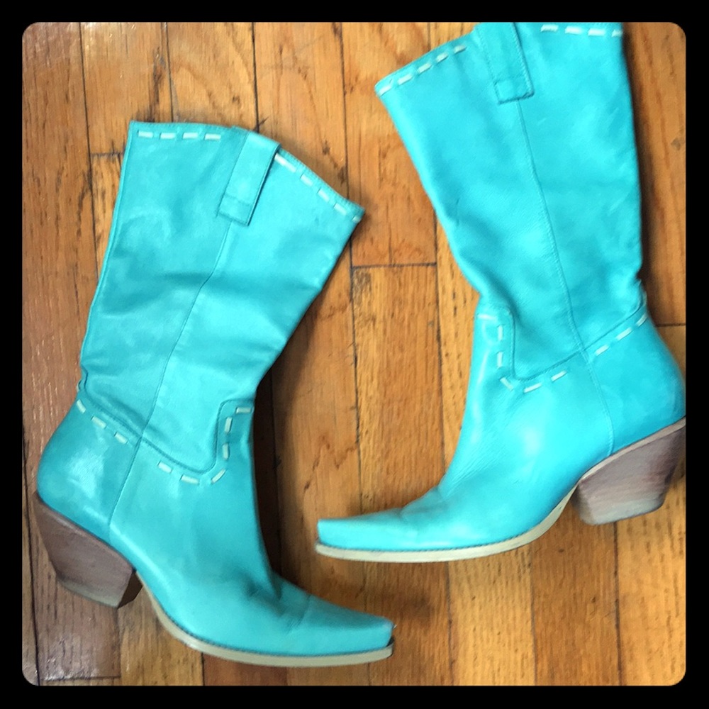 BCBGirls vintage blue cowboy boots